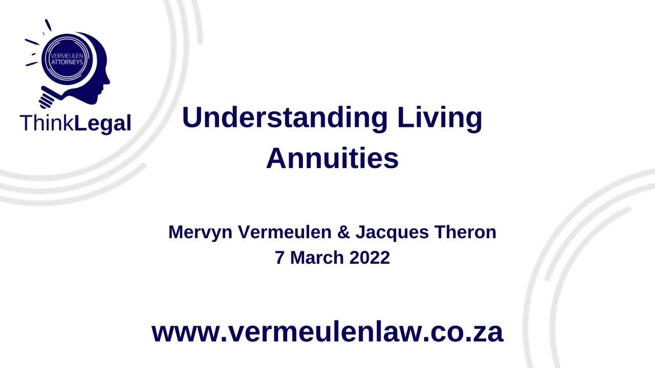 Understanding Living Annuities