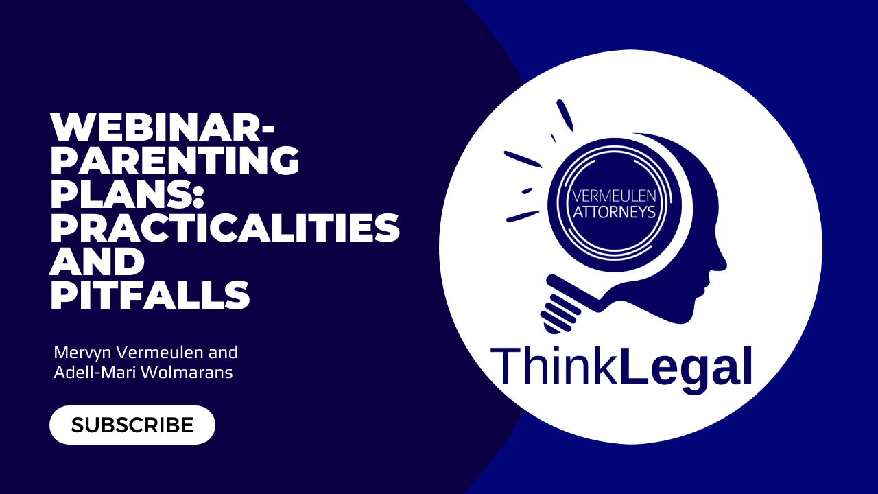 WEBINAR: Parenting Plans: Pitfalls and Practicalities