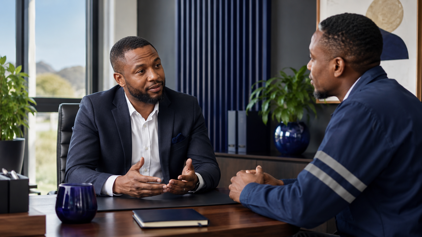 Employer reviewing employee health concerns in South Africa