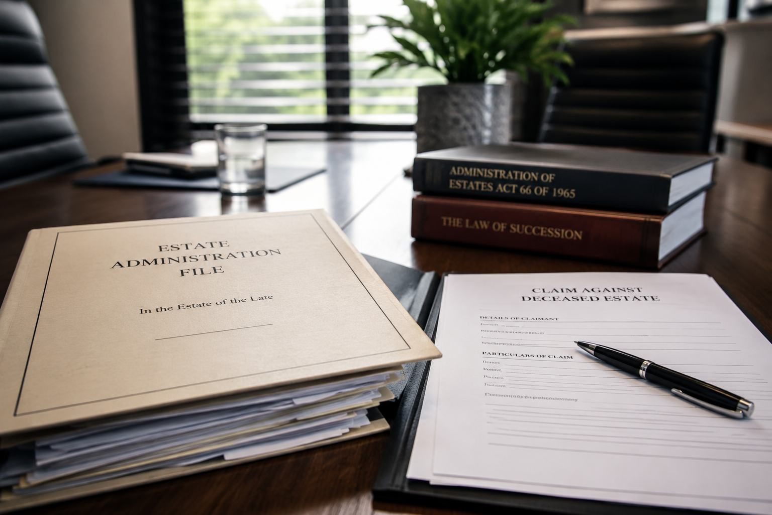 disputed claims against a deceased estate